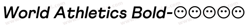 World Athletics Bold字体转换